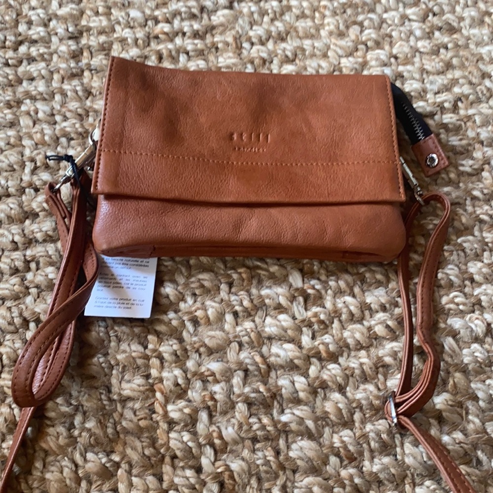 100% leather cross body